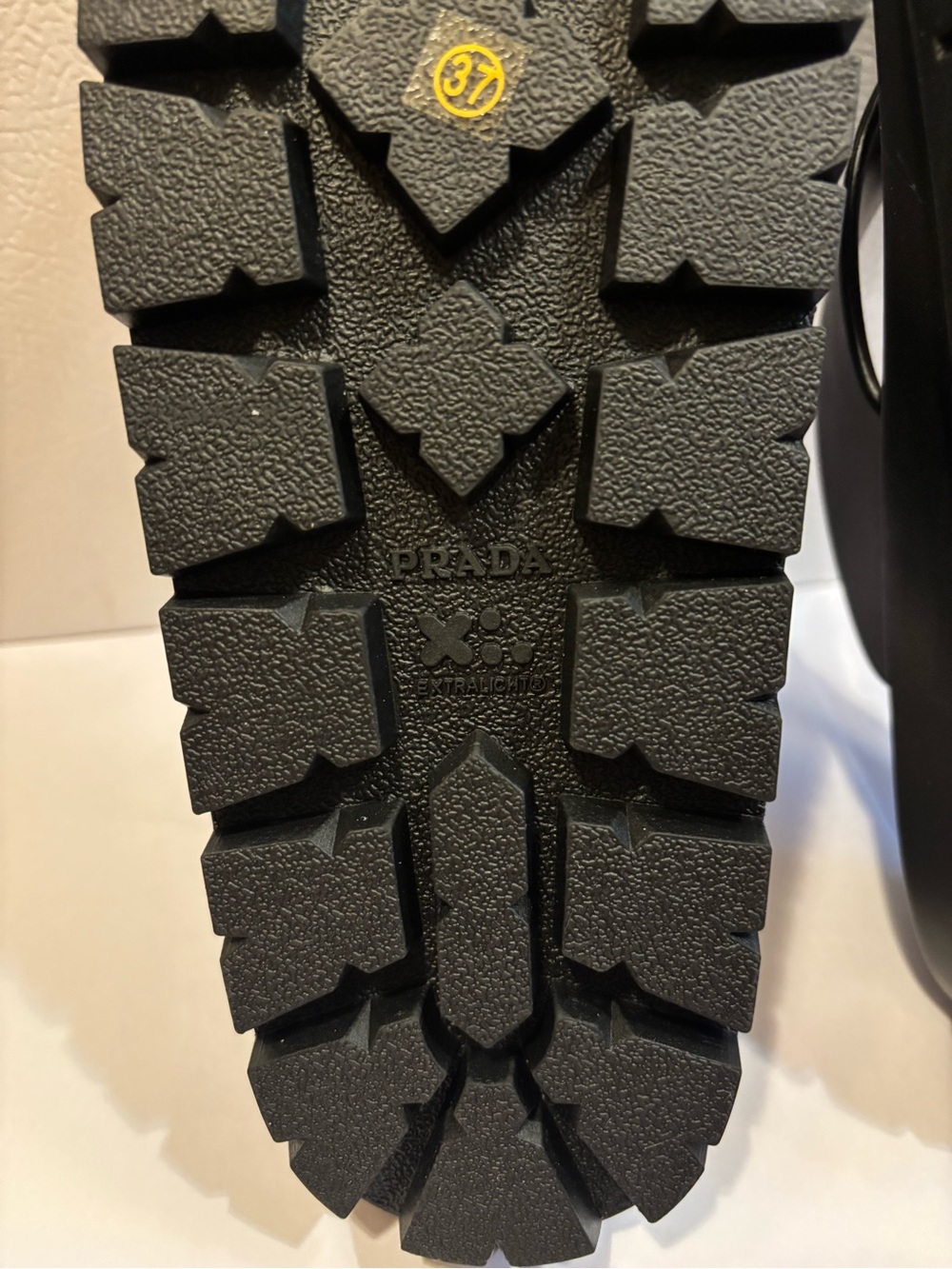 Prada Black Women’s Logo Triangle Thong Sandals - Picture 5 of 6